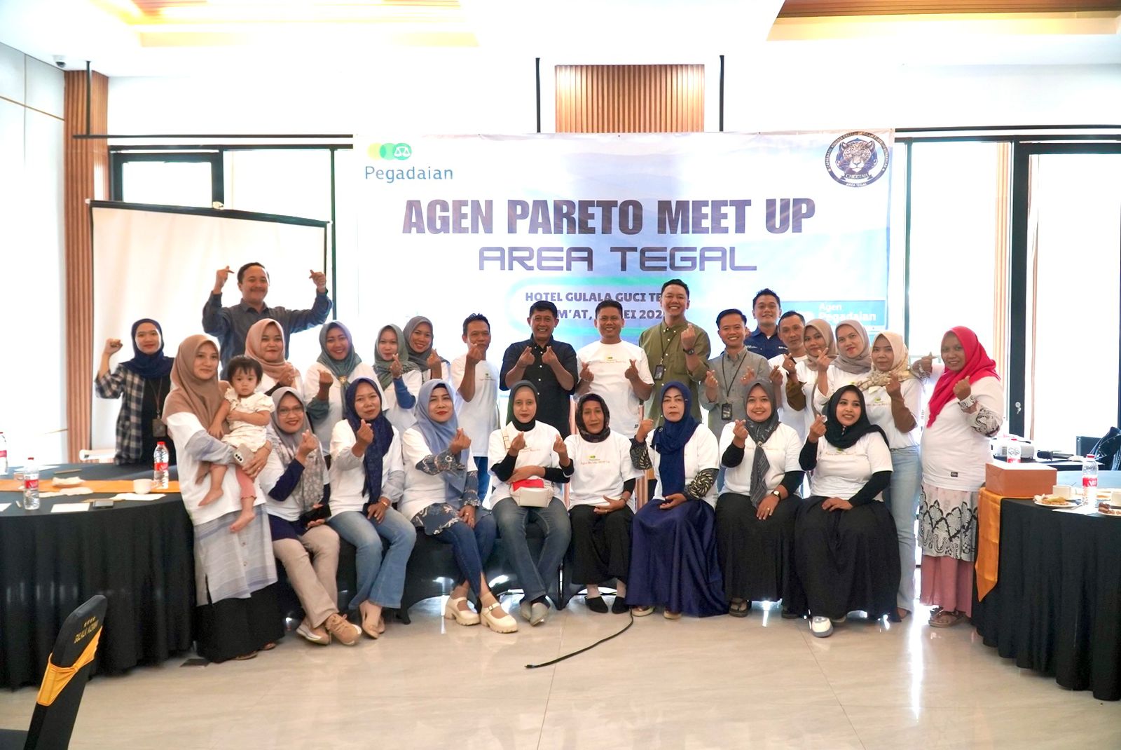 PT Pegadaian Kanwil XI Semarang mengadakan acara Agen Pareto Meet Up di Area Tegal, pada Jumat 16 Mei 2025.