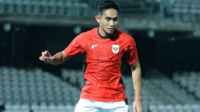 Pemain Timnas Indonesia Rizky Ridho (foto; PSSI)