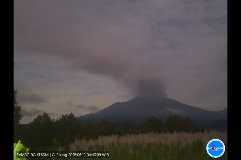 Gunung Raung Kembali Erupsi