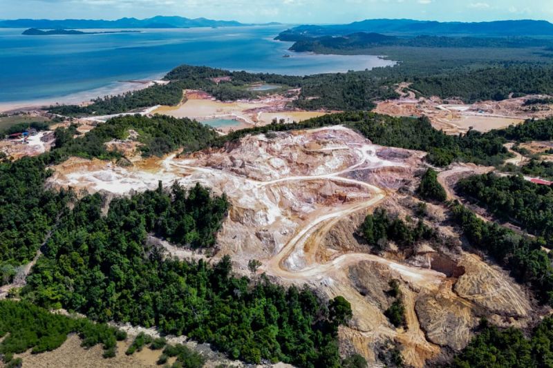 KKP Temukan Kerusakan Besar Akibat Penambangan Ilegal di Pulau Citlim