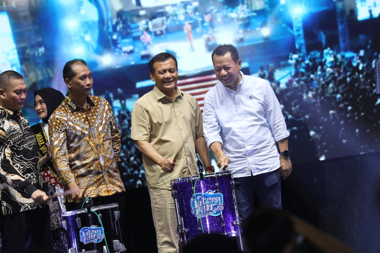 Gubernur Jawa Tengah Ahmad Luthfi saat membuka Jateng Fair 2025