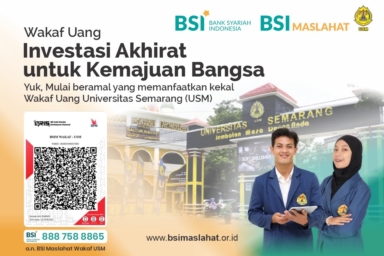 USM dan BSI Luncurkan Program Wakaf Uang untuk Dukung Pendidikan Mahasiswa