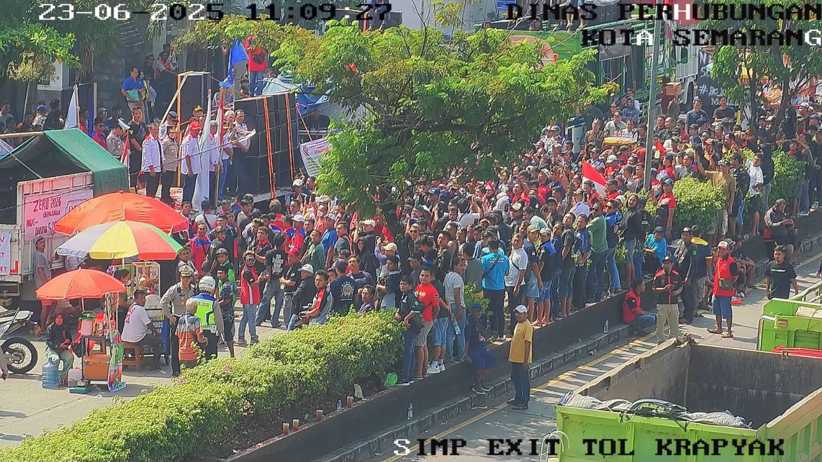 Aksi soal truk ODOL di Kota Semarang