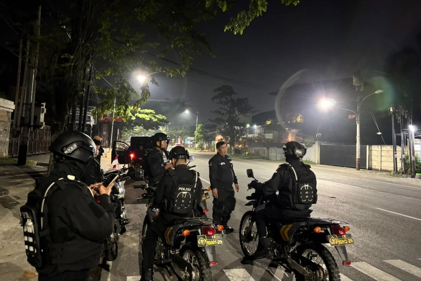 Polrestabes Semarang merazia motor knalpot brong