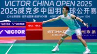 Jonatan Christie menang 2 set lawan wakil Singapura di China Open 2025 (X @INABadminton)