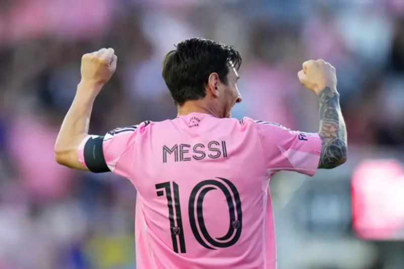 Messi Megabintang pesepak bola Lionel Messi