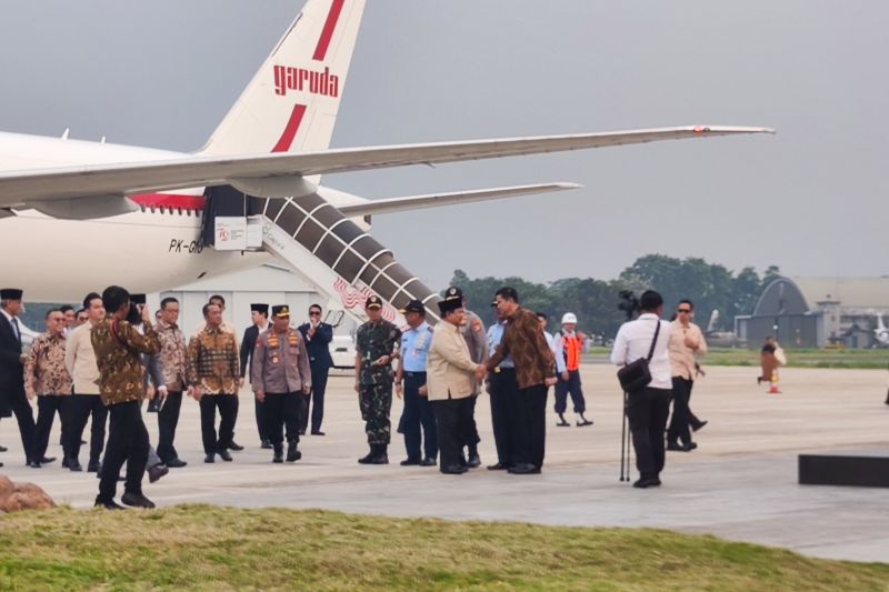 Presiden Prabowo tiba kembali di Tanah Air