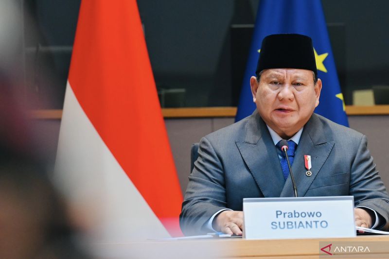 Presiden Prabowo berpidato