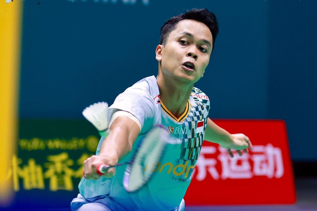 Anthony Sinisuka Ginting bersiap menghadapi Kejuaraan Dunia Prancis (X @INABadminton)
