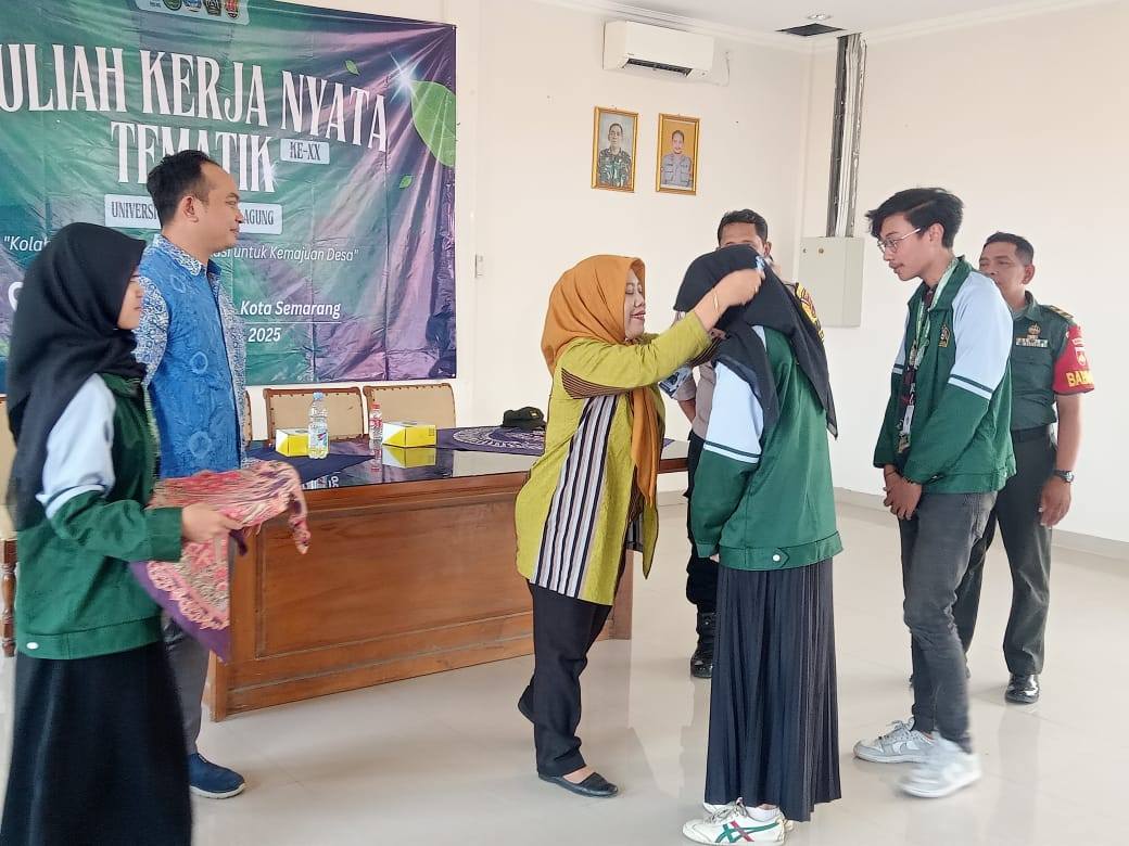 Pembukaan KKN Tematik Unissula di Trimulyo, Genuk (foto: Polsek Genuk)