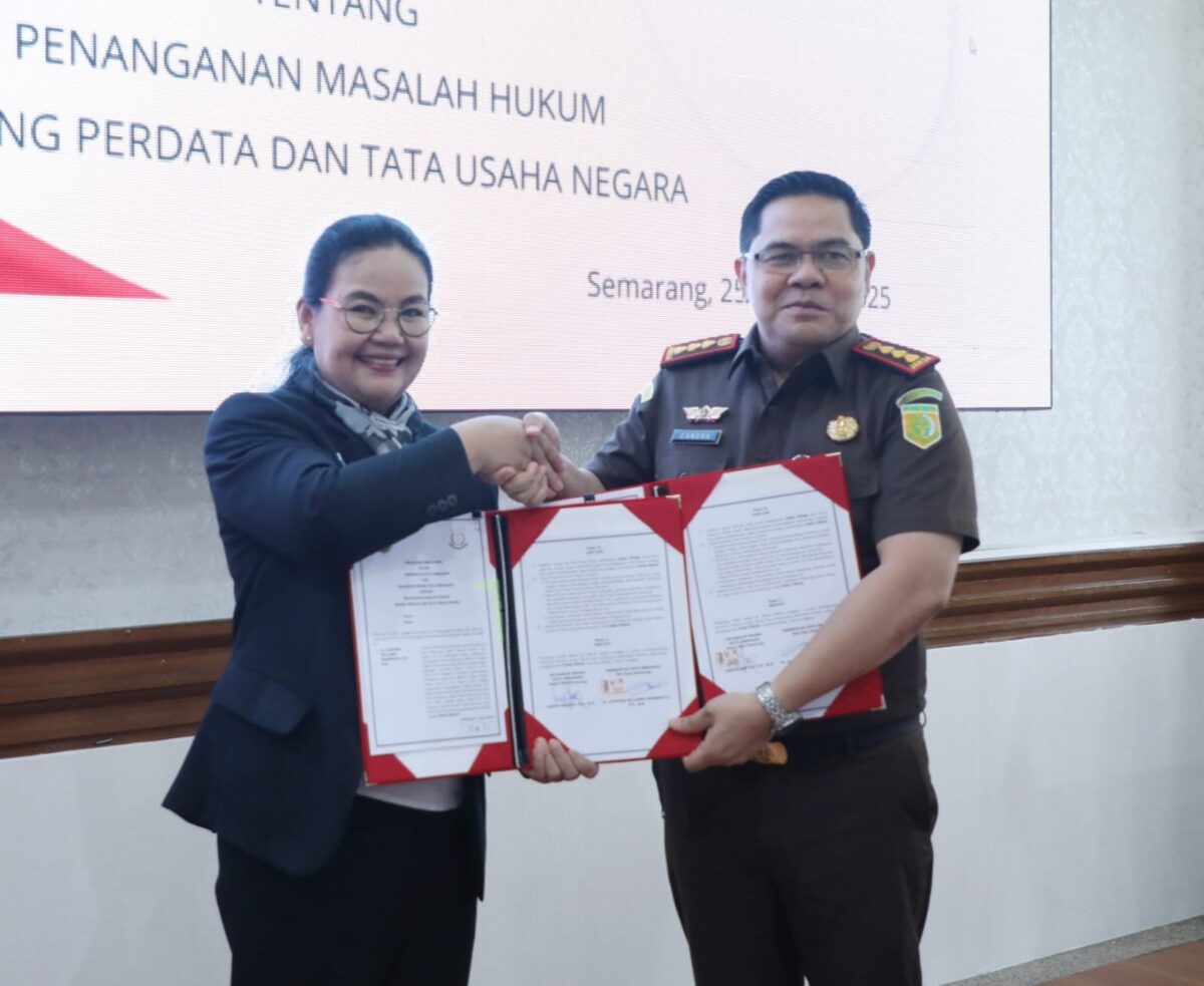 Perjanjian Kerja Sama Pemkot Semarang dengan kejaksaan Negeri Semarang. (matasemarang.com/Lia Dina)