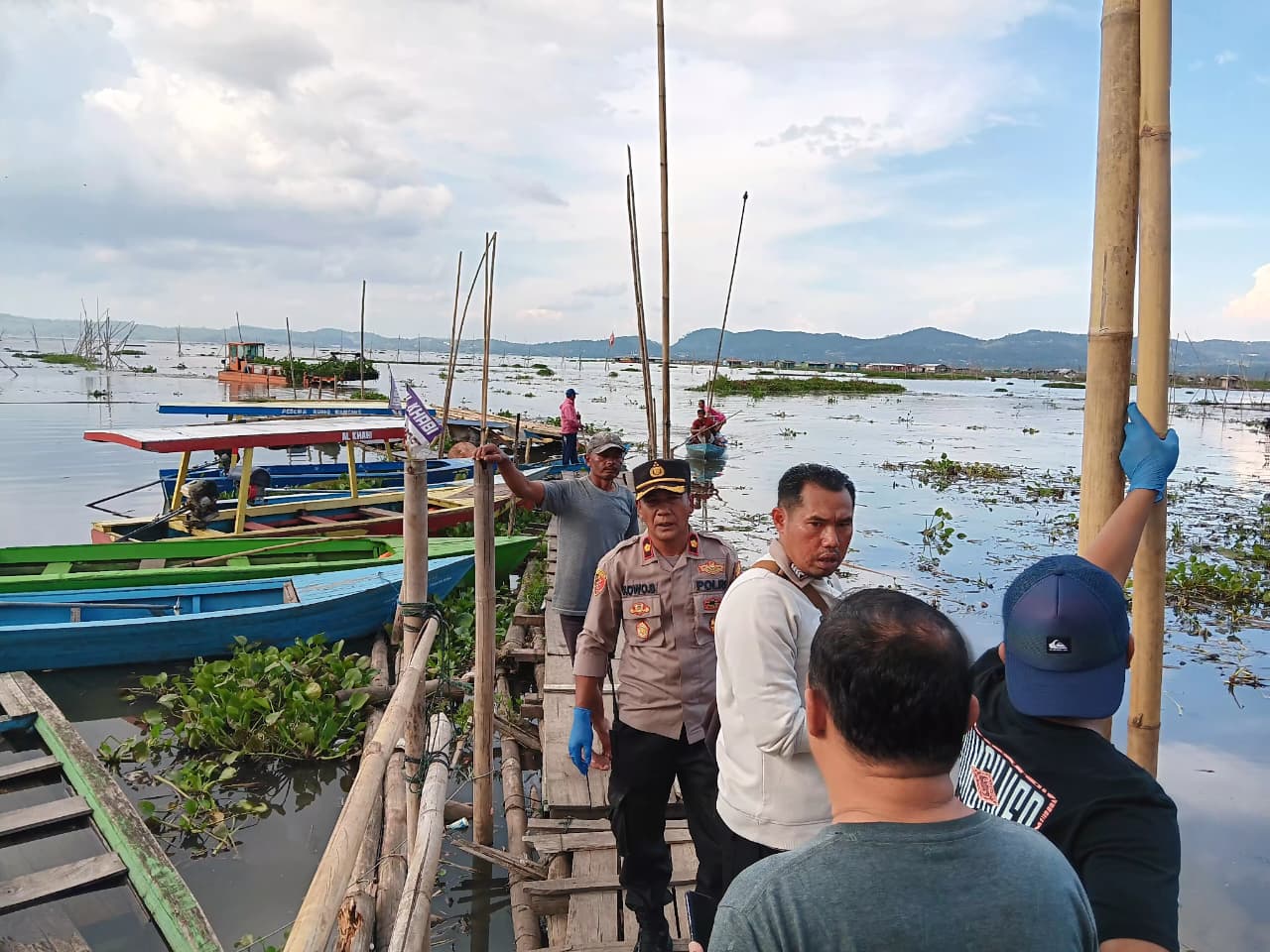 Pemancing asal Salatiga tenggelam di Rawa Pening, Rabu 17 Agustus 2025 (foto: Polres Semarang)