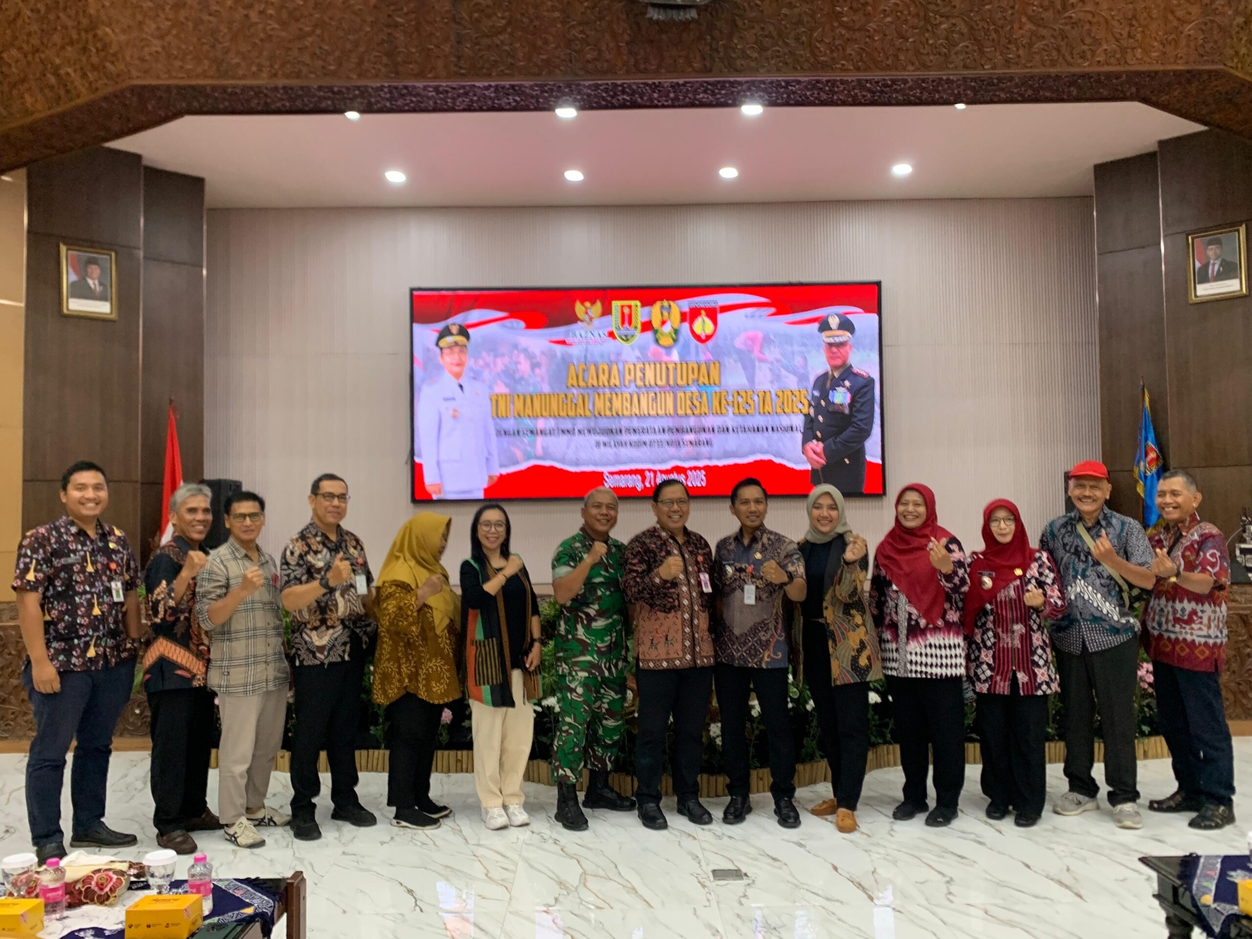 Penutupan TMMD Sengkuyung tahap III 2025 Kota Semarang. (matasemarang.com/Lia Dina)