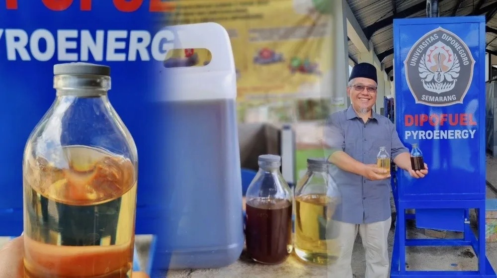 Dosen Undip ubah sampah plastik jadi energi (foto: humas Undip)