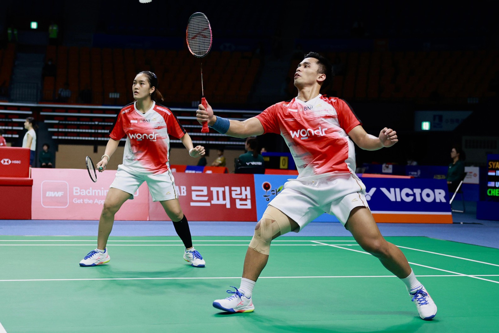 Ganda campuran Indonesia Amri Syahnawi/Nita Violina Marwah (X @INABadminton) Ganda campuran Indonesia Amri Syahnawi/Nita Violina Marwah (X @INABadminton)