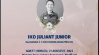 Mahasiswa FH Unnes Iko Juliant Junior meninggal dunia. (matasemarang.com/Lia Dina) Mahasiswa FH Unnes Iko Juliant Junior meninggal dunia. (matasemarang.com/Lia Dina)