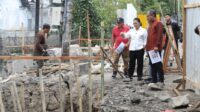 Wali Kota Semarang mneinjau pembangunan rumah pompa petudungan (matasemarang.com/Lia Dina)