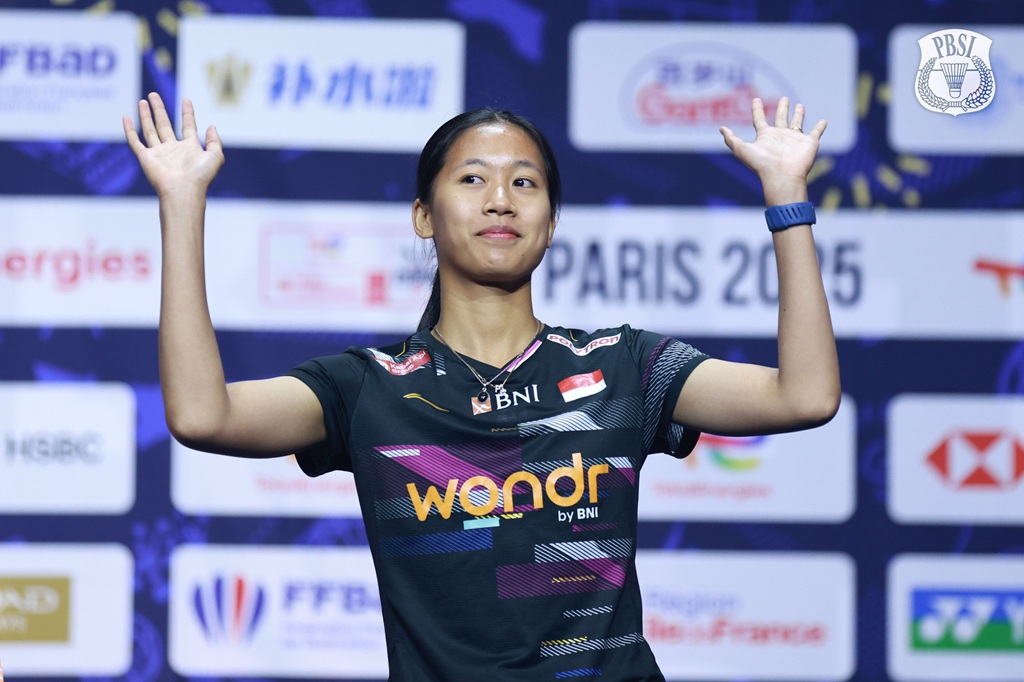 Putri KW naik 2 peringkat di ranking BWF usai kejuaraan dunia Paris 2025 (X @INABadminton)
