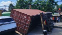 Kecelakaan truk kontainer di Mangkang, Sabtu 20 September 2025