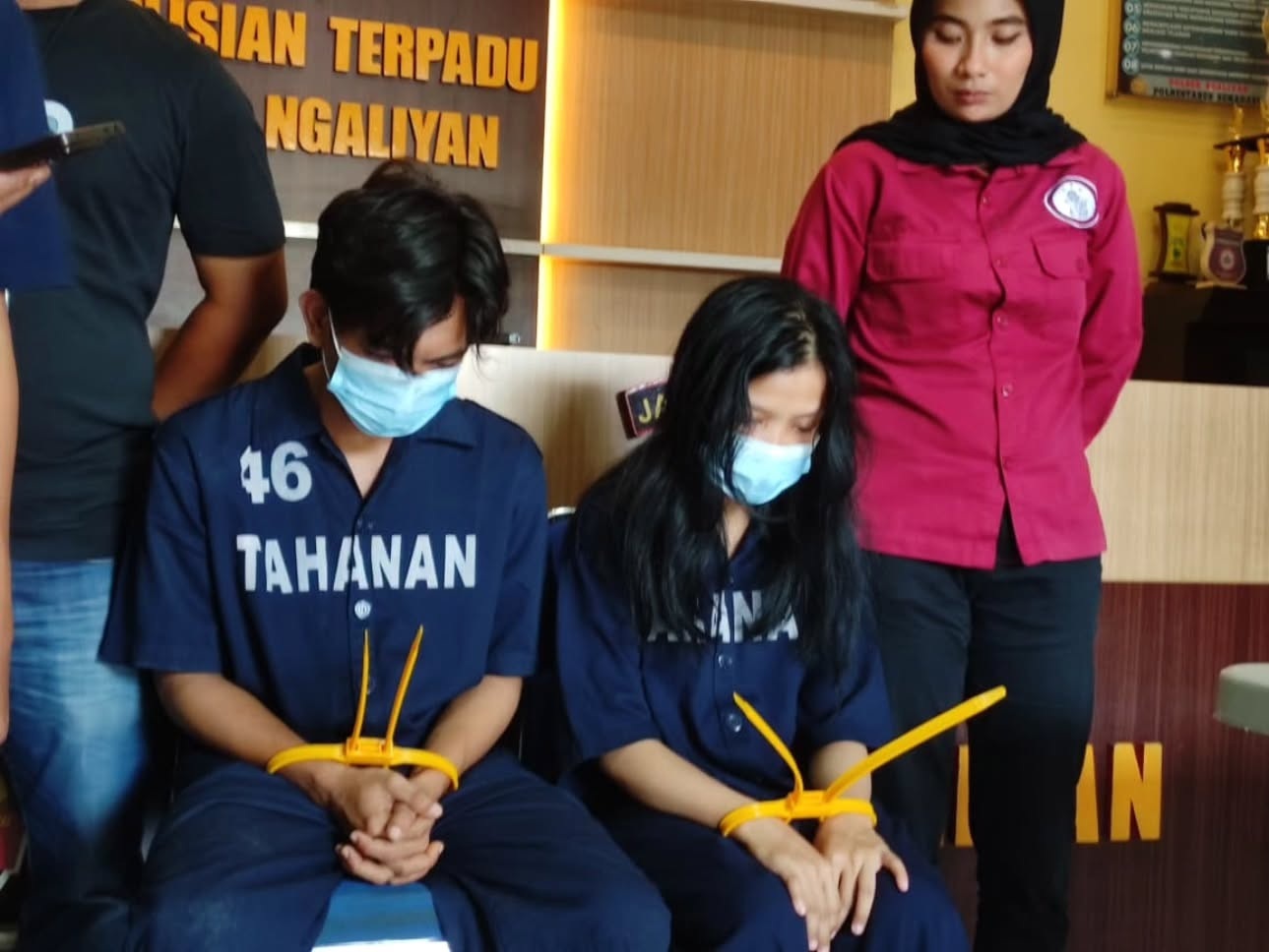 Pelaku pembuang janin bayi hasil aborsi di Ngaliyan (foto: Polrestabes Semarang)