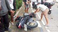 Kecelakaan ,motor tabrak truk di Banyumanik (foto: Polsek Banyumanik) Kecelakaan ,motor tabrak truk di Banyumanik (foto: Polsek Banyumanik)