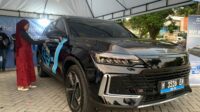Mobil listrik Polytron G3+. (matasemarang.com/Lia DIna) Mobil listrik Polytron G3+. (matasemarang.com/Lia DIna)