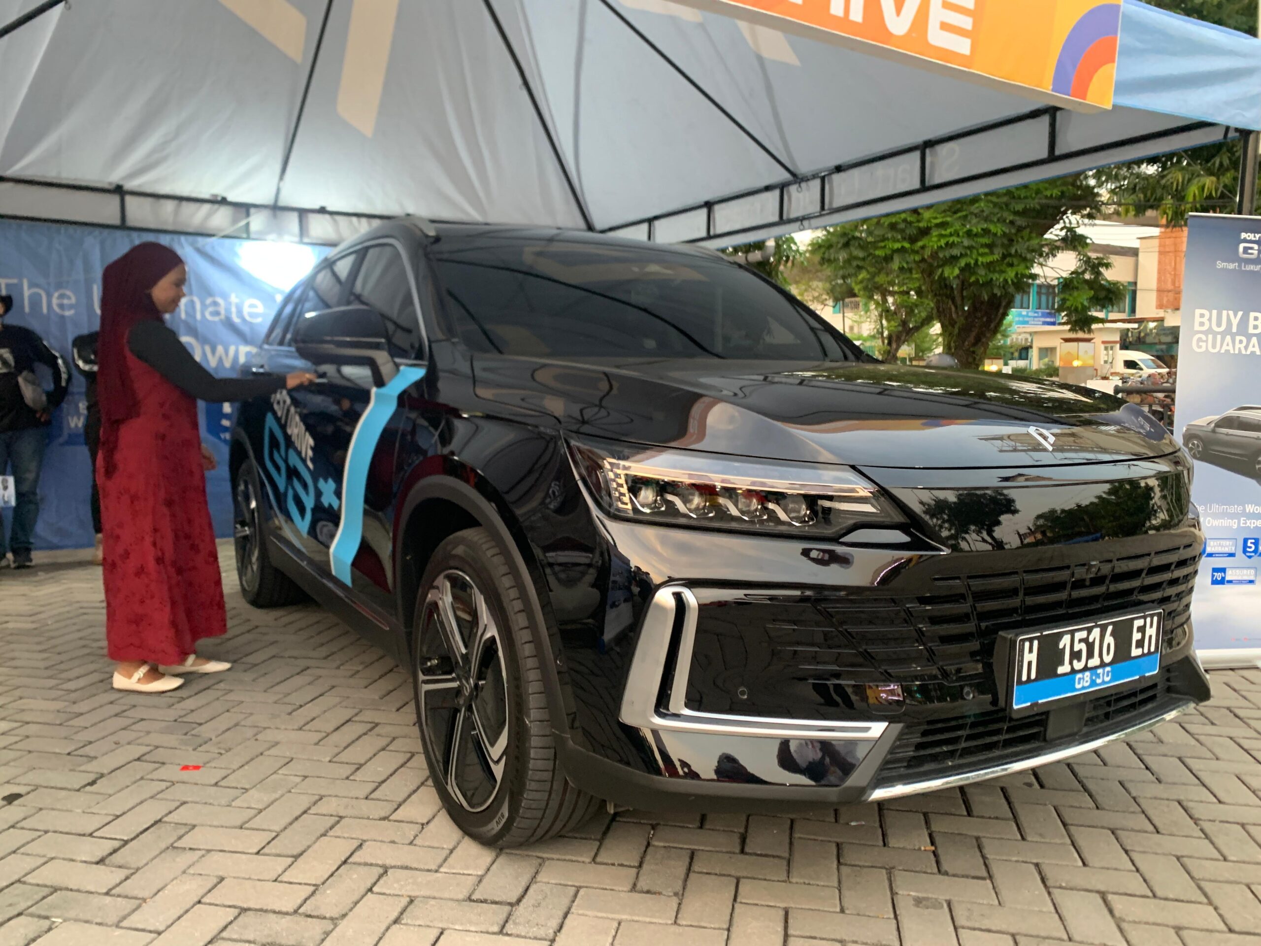 Mobil listrik Polytron G3+. (matasemarang.com/Lia DIna)