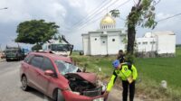 Kecelakaan melibatkan Honda Mobilio dan truk di Pati, Rabu 22 Okober 2025 (foto: Polsek Pati) Kecelakaan melibatkan Honda Mobilio dan truk di Pati, Rabu 22 Okober 2025 (foto: Polsek Pati)