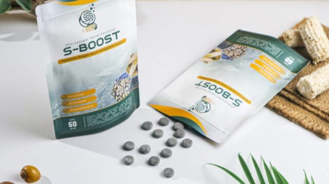 Pupuk organik S-Boost (foto: Unsoed)