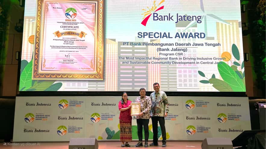 Bank Jateng berhasil meraih Special Award BISRA 2025 (foto: Bank Jateng)