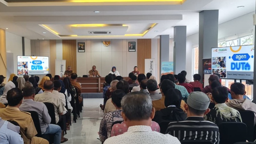 Sosialisasi, Aktivasi, dan Pendampingan Agen Duta di Aula Bank Jateng Cabang Sragen pada tanggal 16-17 September 2025 (Foto: Bank Jateng)