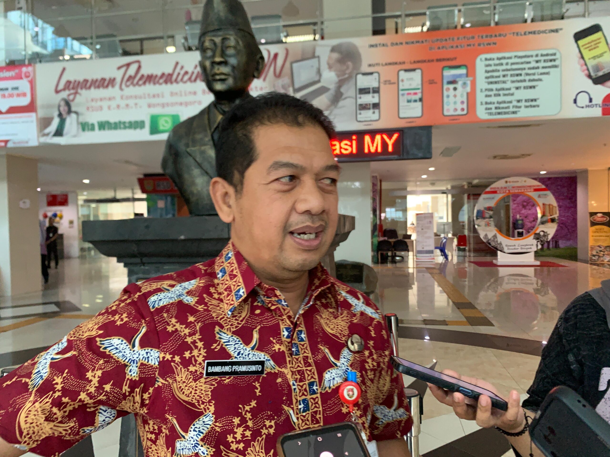 Kepala Dinas Pendidikan Kota Semarang Bambang Pramusinto. (matasemarang.com/Lia Dina)