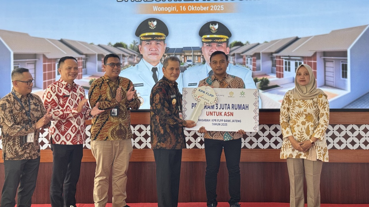 Sosialisasi Penyediaan Rumah untuk ASN yang digelar di Pendopo Rumah Dinas Bupati Wonogiri, Kamis 16 Oktober 2025 (foto: Bank Jateng)