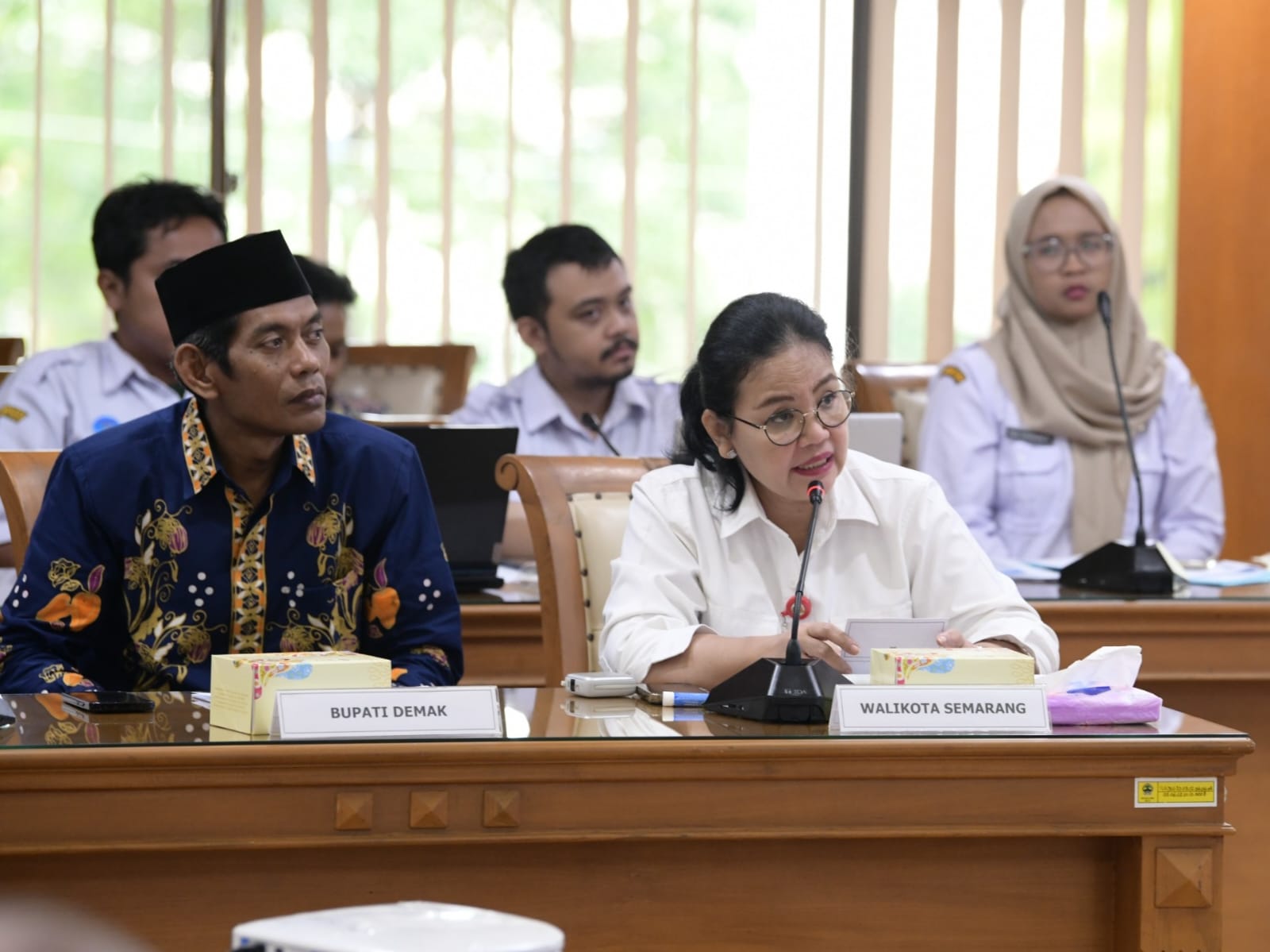 Wali Kota Semarang ikuti Rakor dengan Gubernur Jateng. (matasemarang.com/Lia Dina)