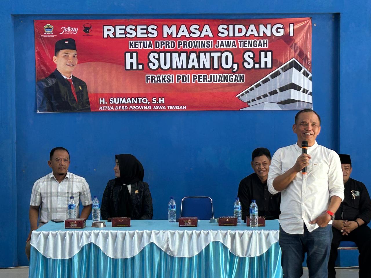 Ketua DPRD Jateng Sumanto menggelar reses masa sidang I di sejumlah titik Kabupaten Karanganyar