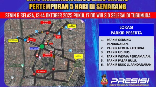 Rekayasa arus lalu lintas dalam rangka pertempuran lima hari di Semarang (Polrestabes Semarang)