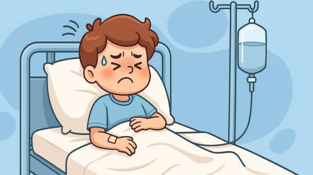ilustrasi diare pada anak (Copilot/AI Generated)