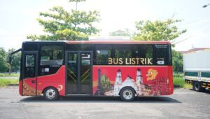 Trans Semarang uji coba bus listrik 5 November 2025 (foto: Trans Semarang)