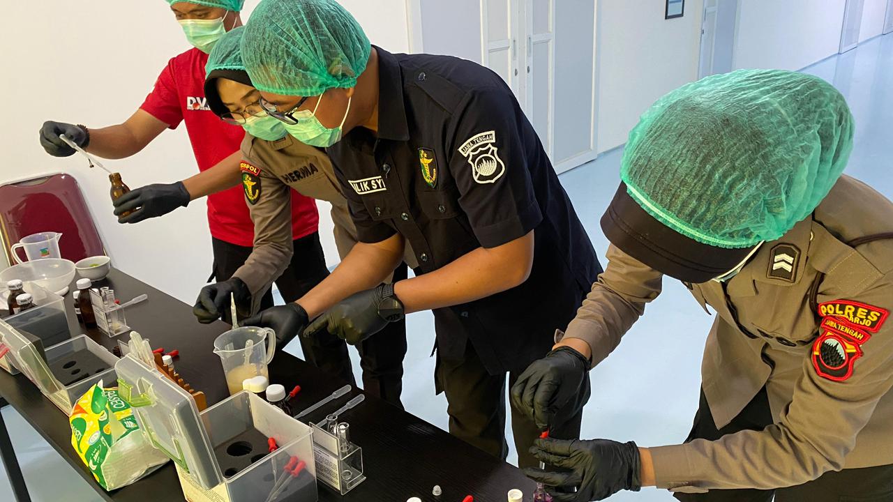 Polres Sukoharjo deteksi zat berbahaya dalam menu MBG yang akan disajikan (foto: Polres Sukoharjo)