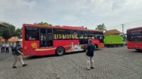 Uji coba bus listrik Trans Semarang 5 November 2025 (matasemarang.com/ Ade Lukmono) Uji coba bus listrik Trans Semarang 5 November 2025 (matasemarang.com/ Ade Lukmono)