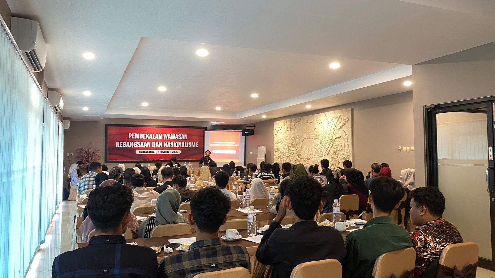 Sumanto dalam acara Pembekalan Wawasan Kebangsaan dan Nasionalisme di Restoran Kebon Dalem, Kabupaten Karanganyar