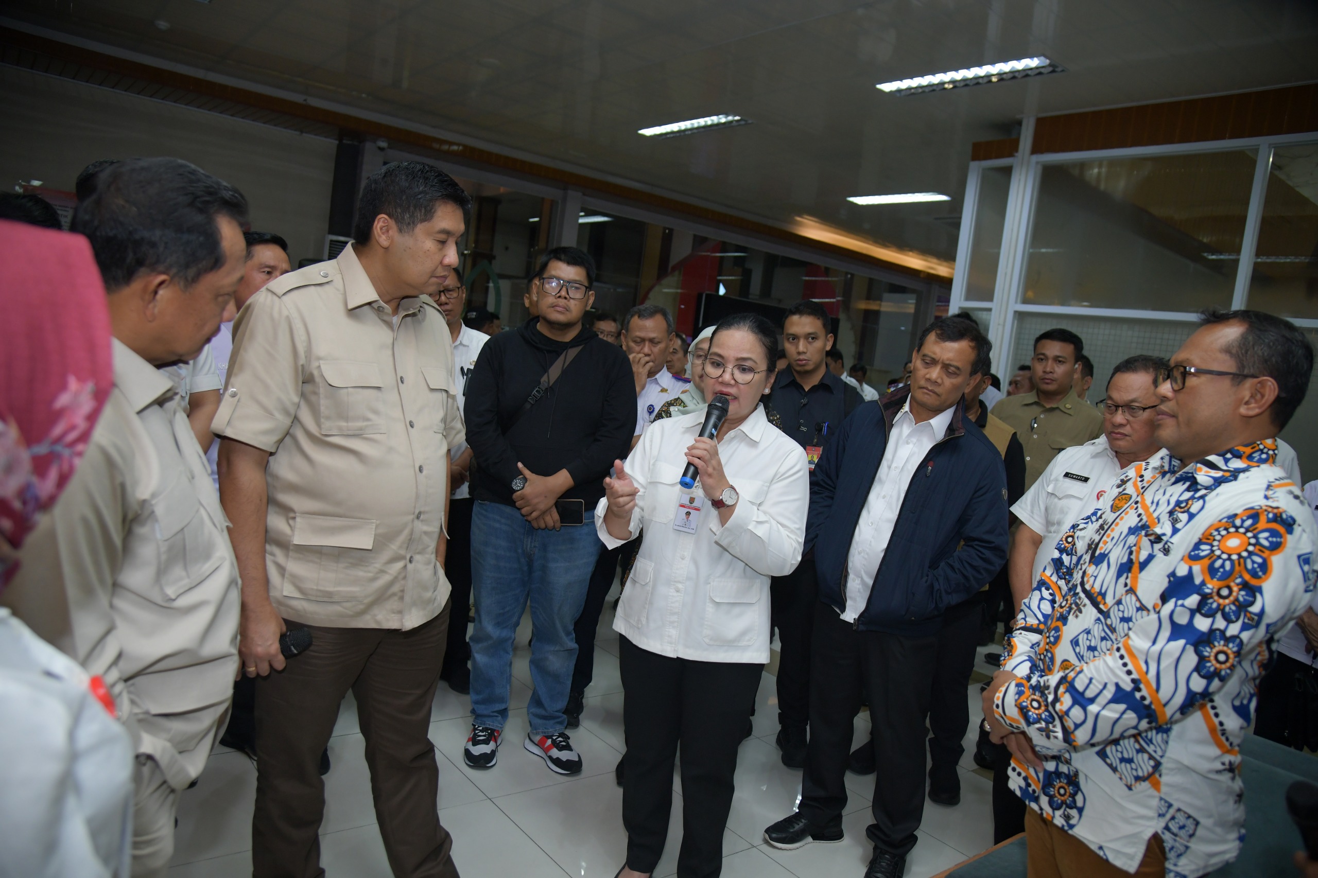 Kunjungan dua menteri di MPP Kota Semarang. (matasemarang.com/Lia Dina)