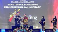 Bank Jateng raih penghargaan Bank Terbaik Pendukung Ekonomi Kemitraan Inspiratif (foto: Bank Jateng)