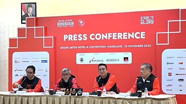 Konferensi pers Borobudur Marathon 2025 (foto: Bank Jateng)