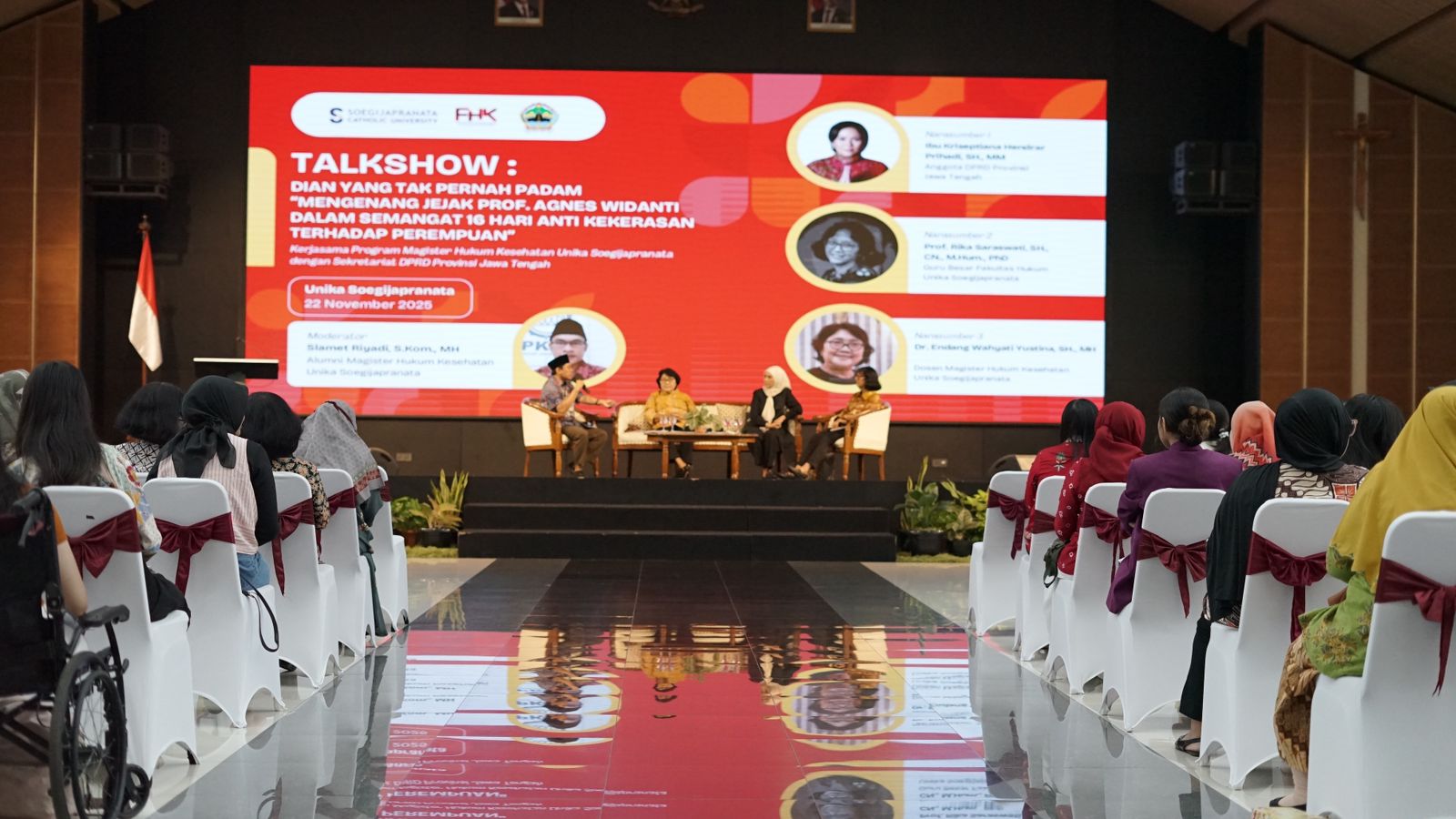 Acara talkshow mengenang kiprah Agnes Widanti, Sabtu 22 November 2025