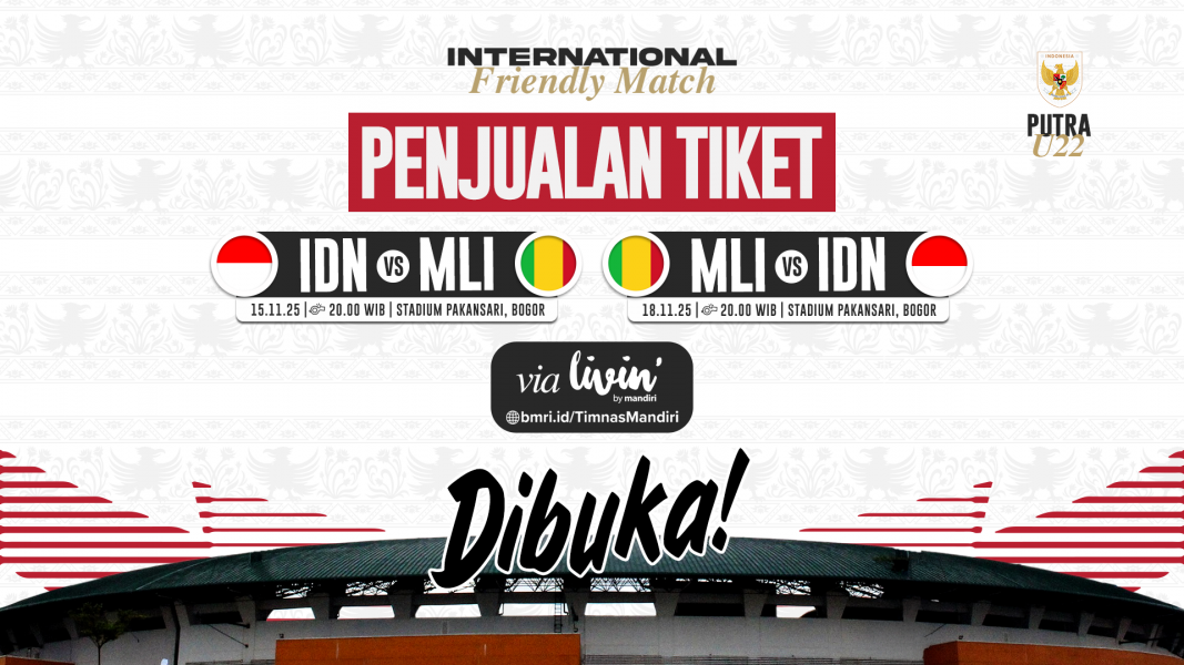Harga tiket Timnas Indonesia vs Mali (PSSI)