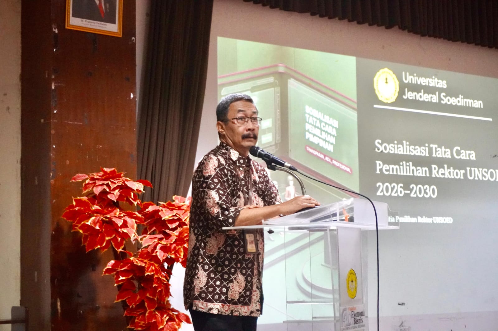 Sosialisasi pemilihan rektor Unsoed (foto: Humas Unsoed)