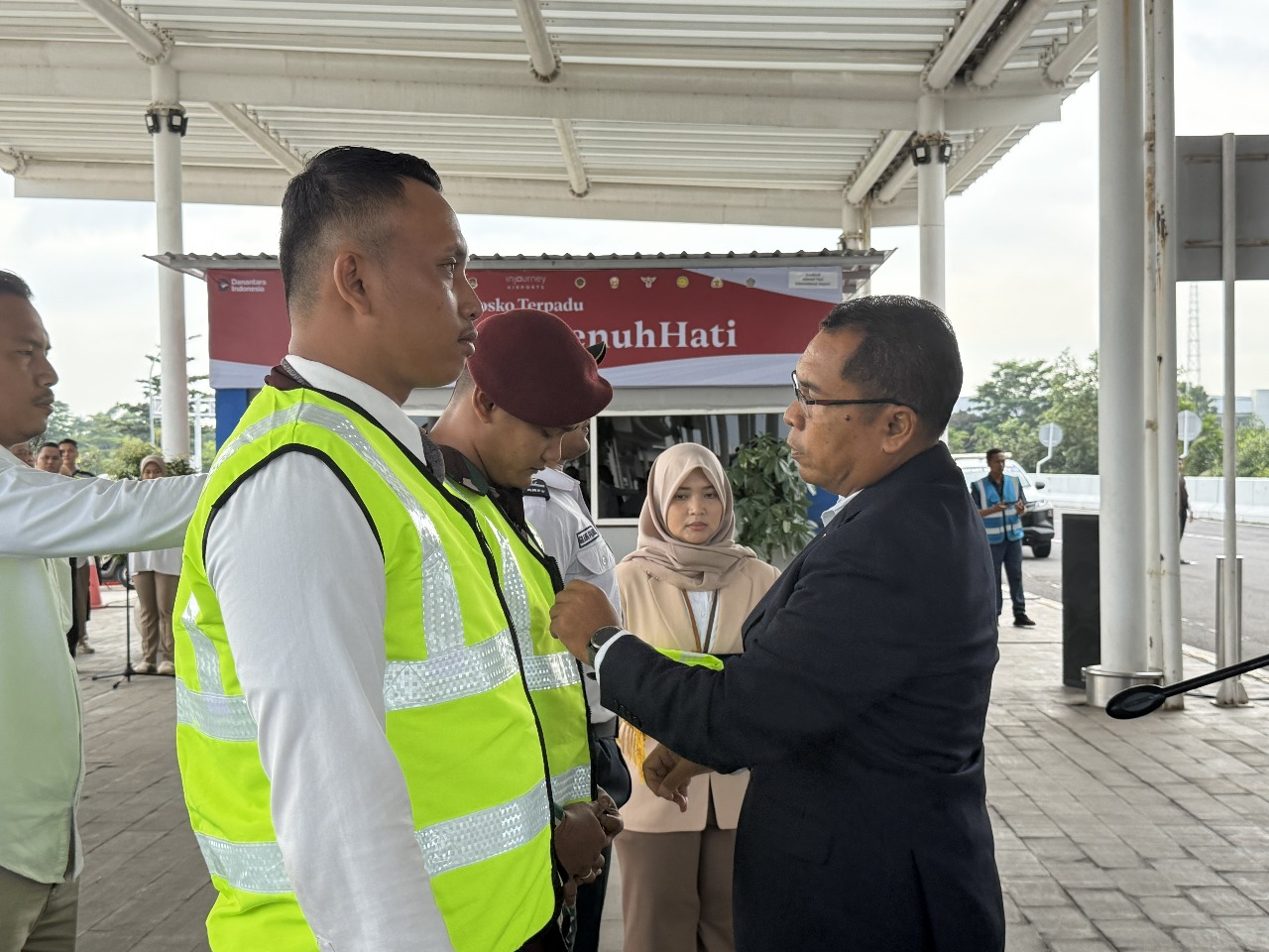 Pembukaan Posko Nataru Bandara Ahmad Yani Semarang. (matasemarang.com/Lia Dina)