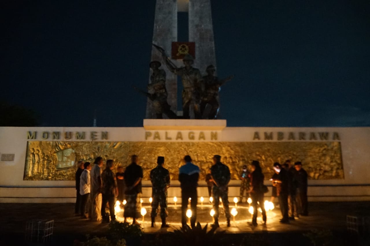 Suasana doa bersama lintas agama dalam peringatan Hari Juang Kartika 2025 di Monumen Palagan Ambarawa, Senin 15 Desember 2025