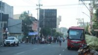Kecelakaan yang melibatkan bus Trans Semarang terjadi pada Minggu 28 Desember 2025 pagi di Jalan Gajah Mada (instagram @kejadiansmg)